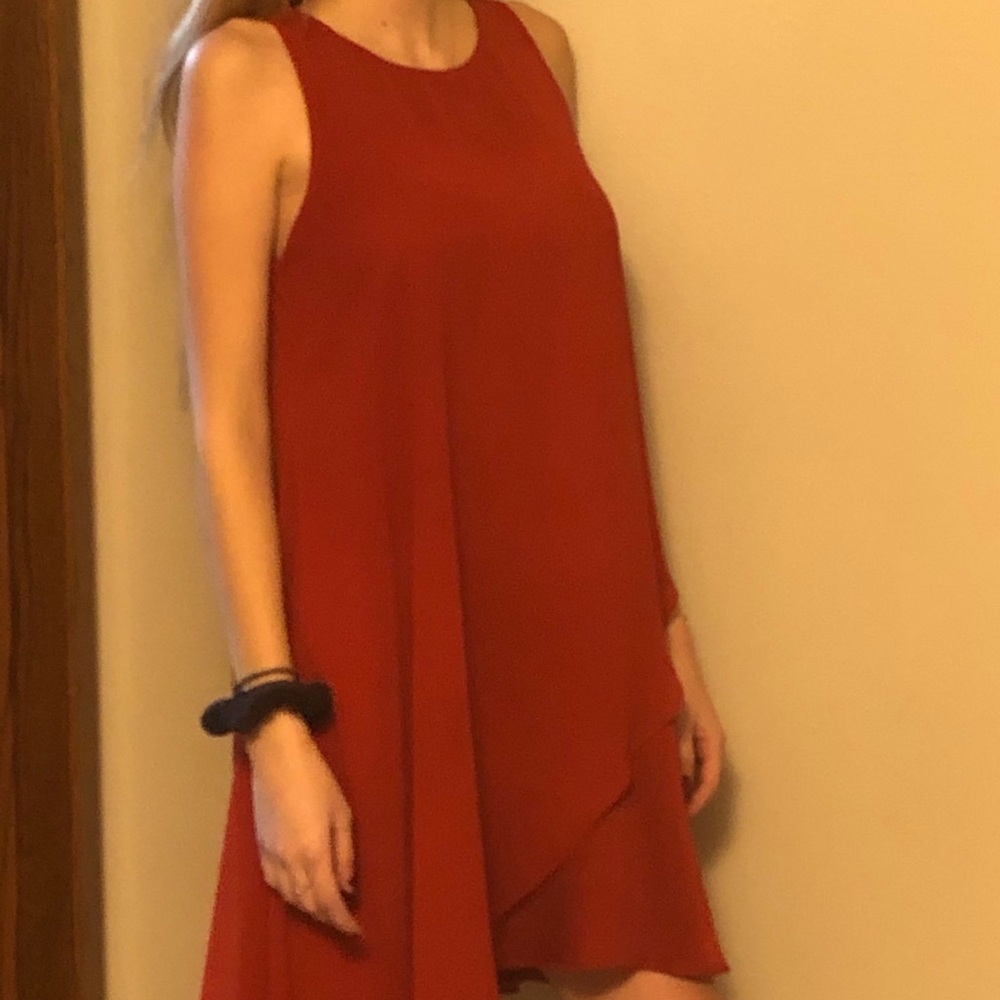 Gorgeous red dress! Unique style!